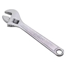Stanley 4 inch CRV Steel Chrome Plated Adjustable Spanner, 1-87-430-image-3