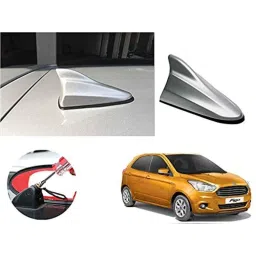 Auto Pearl ABS Silver Universal Replacement Shark Fin Car Roof Antenna For Ford Figo-image-46
