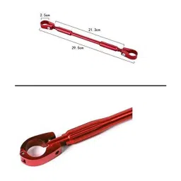 AOW Handlebar Cross Bar Steering Wheel Strength Lever Bar (Red) for Bullet Thunder Bird 500-4