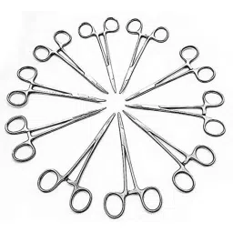 Forgesy 10 Pcs 5 Inch Stainless Steel Mosquito Haemostat Locking Forceps Set, SUNX55-27