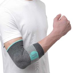 Tynor E48BAZ Nylon &a; Spandex Grey Urbane Elbow Support, Size: M-18