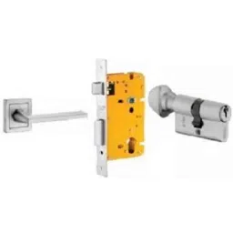 Dorset ML Series Ceto 70mm Stainless Steel Silver Chrome Finish Door Handle Lock Set with Knob &a; Key, ML CO OR (Pack of 3)-picture-11