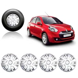 Auto Pearl 4 Pcs 14 inch Press Fit Wheel Cover Set for Renault Pulse-38