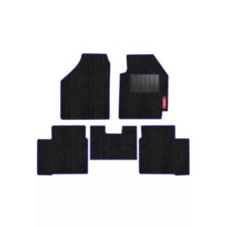 Elegant Cord Black &a; Blue Carpet Car Mat Set for MG Astor-picture-17