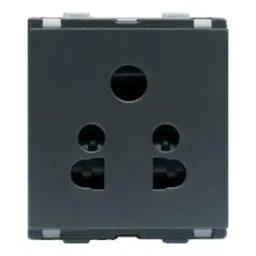 L&a;T Entice 2/3 Pin 6A 2M Charcoal Grey Socket, CB91202CG06 (Pack of 10)-picture-13