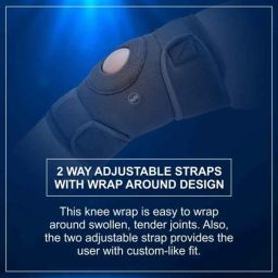 BPL Adjustable Nylon Grey Knee Wrap for Posture Correction, Size: XL, BPL-05M image 5