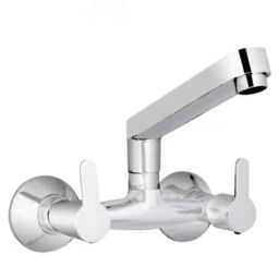 IRIS EVAB Brass Chrome Finish Silver Sink Mixer-image-52