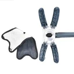 DeoDap 56.4 inch Microfiber X-Shape Hands Free Squeeze Floor Cleaning Mop (Pack of 2)-image-14