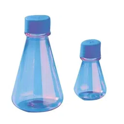 Tarsons 2L PETG Erlenmeyer Cell Culture Flask with HDPE Blue Vented Cap, 444050 (Pack of 4)-40
