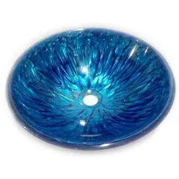 Riya 12 inch Resin Sky Blue Round Wash Basin-picture-42