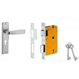 Dorset HL Series Stella 8 inch Stainless Steel Door Handle Lock Set with KY Mortise Lever Lock (Pack of 4)-image-48