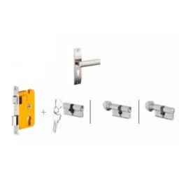 Dorset Dave HL DAV 8 inch Zinc SC Finish Lock Set with Both 60mm Side Key Cylinder (Pack of 3)-picture-45