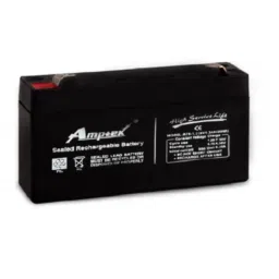 Amptek 6V 1.3Ah Black Sealed Rechargeable SLA Industrial Battery, AT6-1.3-image-10