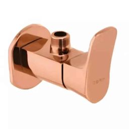 Cera Perla Metal Single Lever Wall Mount Angle Cock with Wall Flange, F1012201RG-15