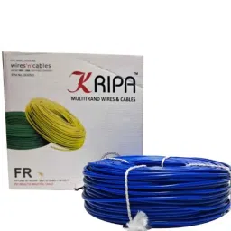 KRIPA 1.5 Sqmm Single Core Blue FR PVC Insulated CCR Copper Wire for Domestic &a; Industrial Purpose, Length: 36 m-image-73