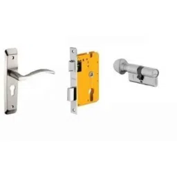 Dorset HL Series Serena 70mm Stainless Steel Door Handle Lock Set with Coin &a; Knob (Pack of 4)-picture-46