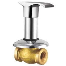Drizzle Swift 4 Pcs 20mm Brass Chrome Finish Silver Concealed Stop Cock Set, ACON20SWIFT4-2