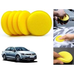 Auto Pearl Polyurethane Beige Washing &a; Waxing Polish Foam Sponge for Jetta T2 2013-2015 (Pack of 5)-picture-12