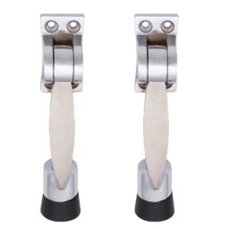 Atom DS005 Chrome Plated Silver Satin Finish Door Stopper (Pack of 2)-image-44