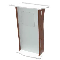 Classic Concepts 27x21.5 inch White Wood Acrylic Podium Stand for Conference &a; Seminar, CCP064-picture-11