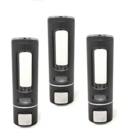 Prestige 400ml Plastic Black Heavy Duty Wall Mount Liquid Soap Dispenser (Pack of 3)-image-75