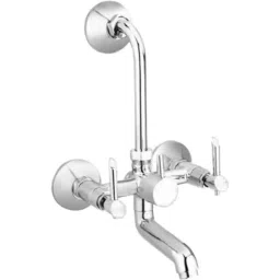 IRIS Croma Brass Chrome Finish Telephonic Wall Mixer with L Bend-image-18