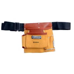 Durelo Leather Tool Bag 5 Pockets with Hammer &a; Tape Holder, LTA-5-picture-48