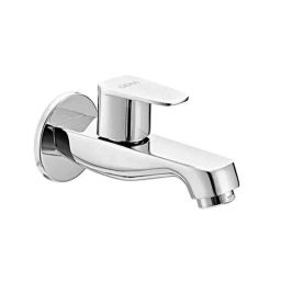 Cera Vine Metal Chrome Plating Quarter Turn Wall Mount Bib Cock with Wall Flange &a; Aerator, F1020151-37