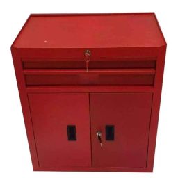 Reco 2 Drawer CRC Red Tool Trolley with Cabinet, JS-306B image 3