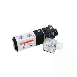 RIH 4V Series 12V Aluminium Alloy Silver &a; Black Pneumatic Solenoid Valve, 4V-210-08-10