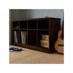 Angel Furniture Solid Sheesham Wood Lacquar Finish Dark Brown Rectangular Space Saver Bookshelf, AF-186W-picture-29
