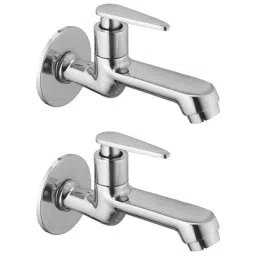 Drizzle Vista 1/2 inch Brass Chrome Finish Long Body Bib Cock with Quarter Turn &a; Foam Flow (Pack of 2)-image-78