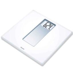 Beurer PS160 180kg White Acrylic Electronic Bathroom Scales with Extra Large Display-0