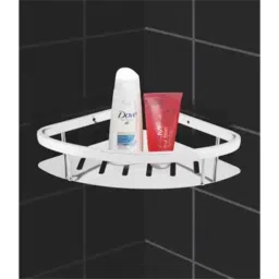 Neelkund 12x12 inch Stainless Steel White Chrome Finish Bathroom Shelf-picture-35