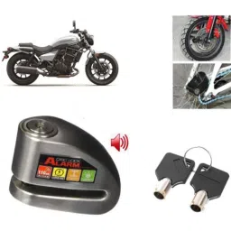Auto Pearl Steel Black Anti-Theft Alarm Disc Brake Lock for Eliminator, Lock_393-picture-9
