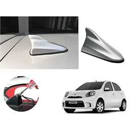 Auto Pearl ABS Silver Universal Replacement Shark Fin Car Roof Antenna For Nissan Micra Active-image-13