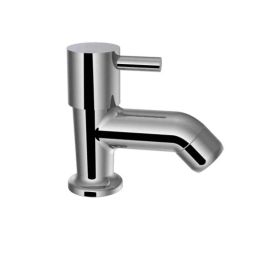 RN 15mm Brass Chrome Silver Pillar Washbasin Tap for Kitchen, RNBTPC0006-45