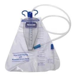 Agarwals Urometer 2000ml Urine Collecting Bag with 250ml Measured Volume Meter, AGR-4S556-156A95-41