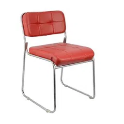 Da Urban Toner Red Fabric &a; Foam Medium Back Office Fixed Visitor Chair without Arms-picture-17