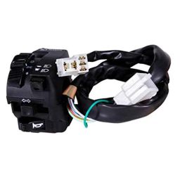 Uno Minda LHS Handle Bar Switch with 2 Coupler &a; 1 Bullet Terminals for Hero Super Splendor, SW-0685B-18