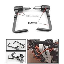 AOW Motorcycle Hand Guards 7/8 inch Brake Clutch Lever Protector Hand Guard Black Universal for All Bikes Q-31-10