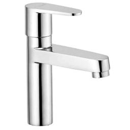 Oleanna Nova Brass Silver Chrome Finish High Neck Pillar Cock with Aerator-picture-14