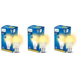 Philips Ace Saver 9W B22D 2700K Warm White LED Bulb (Pack of 3)-7