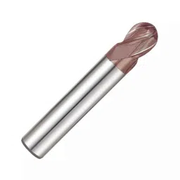 Dolphin 0.8mm 4 Flute 55 HRC Ball Solid Carbide End Mill, Overall Length: 80 mm-picture-45