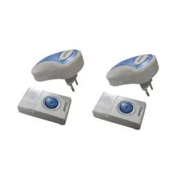 Cona Pin Type Cordless Wireless Door Bell with Remote (Pack of 2)-picture-1