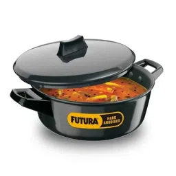 Hawkins Futura 3 Litre 23cm Induction Friendly Hard Anodized Cook n Serve Bowl with Lid, IACB 30 (Pack of 5)-picture-11