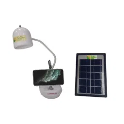 Solar Universe India 150lm LED Solar Study Lamp with Flat Head, Pen &a; Smartphone Holder, Inbuilt Battery &a; External Solar Panel (Pack of 2)-1