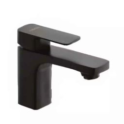 Cera Ruby Metal Single Lever Table Mount Basin Mixer Matte Black with Connection Pipe, F1005451BM-31
