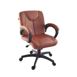 Da Urban Leatherette Deaver Tan Swivel Computer Task Chair with Armrests-picture-35