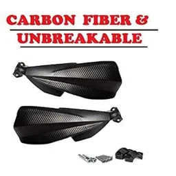 AOW Carbon Fibre Scratchproof Unbreakable Handle bar Handguard for KTM Duke All Models (Black) T-27-17